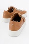 BERLY Tan Genuine Leather Women's Sneakers - 5