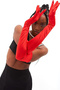 Long Satin Bridal Gloves For Women Wedding Henna Night Gloves Red