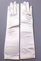 Satin Half Sleeve Bridal Gloves Sadetn Fabric Costume Gloves For Women Prom Gloves White - 2