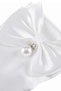 Bridal Costume Gloves with Pearls Wedding Gloves for Brides Short Model Satin Gloves White - 2