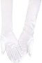 Long Satin Bridal Wedding Gloves For Women Long Prom Party Gloves Off White - 2