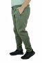 Large Size Zippered Sweatpants 3ip 11517 KHAKI - 4