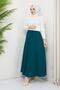 Sandy Crepe Fabric Eight Piece Wide Comfortable Skirt with Elastic Waist 20231 - 6