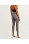 Gray Skinny Leg High Waist Gathers - 6