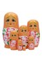Wooden Matryoshka Baby Set of Seven Orange - 2