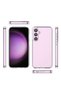 Case Compatible with Galaxy S23 Fe Transparent Z-Coss Glass Elegance Full Protection Back Cover Clear Color - 5