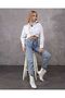 Women's High Waist Snow Wash Solid Color Mom Jean Jeans 2024
