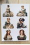 12 Pieces Victorian Ladies Sticker Set Bullet Journal Laptop Thermos Scrapbook Vintage Women's - 5