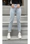 Penolope Women's Leo 90's Dora Snow Wash Women's Mom Jean Lycra Snow Wash Jean Trousers