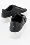 BERLY Black Genuine Leather Women's Sneakers - 5