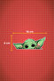 16 X 6 Cm Yoda Sticker Car Laptop Auto Motor Sticker - 4