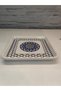 PCS SQUARE BLUE DESSERT/CAKE PLATE PORCELAIN PORCELAIN 18,5x18,5cm 1 PIECE - 2