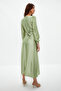 Light Green Tie-Detail Satin Look Evening Dress TCTAW22EB0105 - 6