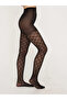 Sorano Model Azra Pattern Tightening Thin Pantyhose Black Color - 2