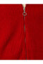 Zippered Knitted Cardigan - 6