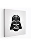 Darth Vader Sophisticated Duar Art - قماش، أبيض وأسود