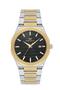 Men's Silver-Gold Color Inside Green Sport-Classic Calendar Wrist Watch + Bracelet Gift - 2
