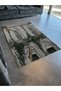 Animal Garden Themed Monkey and Giraffe Patterned Modern Decorative Carpet 2742 - 3