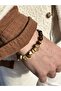 Sparta Varisite Tiger Eye Jasper Natural Stone Unisex Bracelet - 5