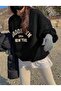 Brooklyn Printed Oversize Sweatshirt