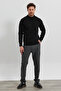 Men's Wool Regular Fit Half Turtleneck Knitwear Sweater - 2