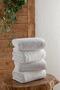 Simple 4-Piece 50x90 Cm Double Stitched Hotel Towels White Bathroom Towels