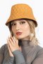 Women's Winter Quilted Bucket Fisherman Hat Yellow - 4