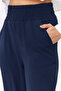 Lacivert Wide Leg/Geniş Paça Beli Lastikli Dokuma Pantolon TWOSS22PL00024 - 15