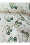 Cotton Satin Fitted Sheet Set (120x200)-Crocodile