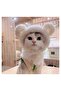 Adjustable Cute Cat Hat (White) Size m Age 1 + - 4