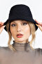 Winter Quilted Bucket Fisherman Hat Black - 3