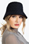 Winter Quilted Bucket Fisherman Hat Black - 2