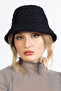 Winter Quilted Bucket Fisherman Hat Black - 6