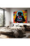 لوحة قماشية من Darth Vader وStar Wars - لوحة فنية جدارية من القماش، نمط كوميدي - 2