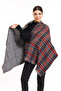 Double Sided Plaid Scottish Pattern Shawl Scarf-Shoulder Shawl Brown - 5