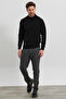 Men's Wool Regular Fit Half Turtleneck Knitwear Sweater - 3
