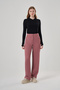 Suede Textured Tan Trousers - 2