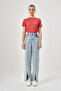 Patterned Short Sleeve Red Bodysuit - 2