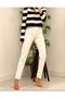 White Lycra Mom Jean High Waist White Trousers (NO SHOW INSIDE) 2024 - 2