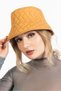 Women's Winter Quilted Bucket Fisherman Hat Yellow - 5