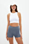 Fuchsia-White 2-Piece Seamless/Seamless Light Support/Shaping Knitted Sports Bra TWOSS22SS00000 - 5