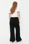 Black Slit Detailed Slim Knitted Large Size Sweatpants Tbbaw24Aj00006 - 12