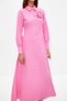 Pink Floral Detail Buttoned Woven Shirt Dress TCTSS24EB00029 - 5