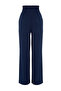 Lacivert Wide Leg/Geniş Paça Beli Lastikli Dokuma Pantolon TWOSS22PL00024 - 18