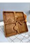 HBS ART DESIGN Wooden 4-Piece 30 cm Snack Bowl - 5
