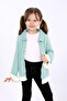 Girl's Regular Fit Shirt Collar Buttoned Cardigan - 5