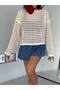 Knitwear Hollowed-Out Sweater - 3