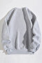 Eyes On Me Sweatshirt - Gray Printed Oversize Thick Winter Crew Neck - 2