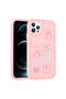 Apple iPhone 11 Pro Compatible Case Camera Protected Embossed Figure Shiny Toys Silicone Cover