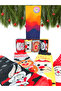 4 Pairs Unisex Christmas Merry Christmas Colorful Socks Set with Special Box - 3